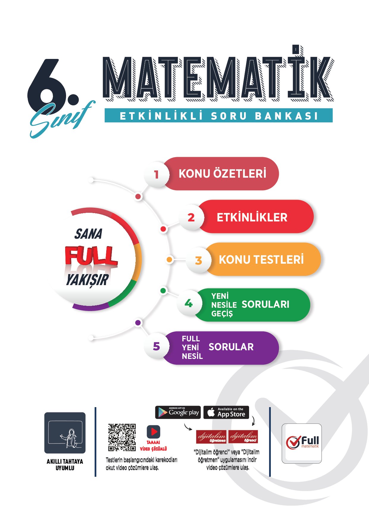 FULL MATEMATİK 6.SINIF ETKİNLİKLİ SORU BANKASI 2024
